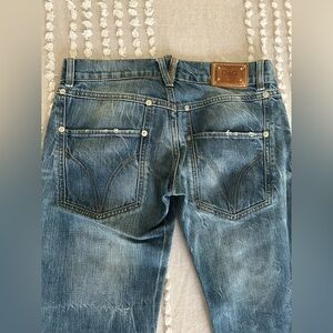 Dolce & Gabbana Woman Distressed Blue Jeans